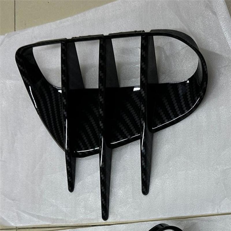 A28G-For KIA Stinger Front Bumper Side Vent Spoiler Bumper Canard Covers Car Accessories