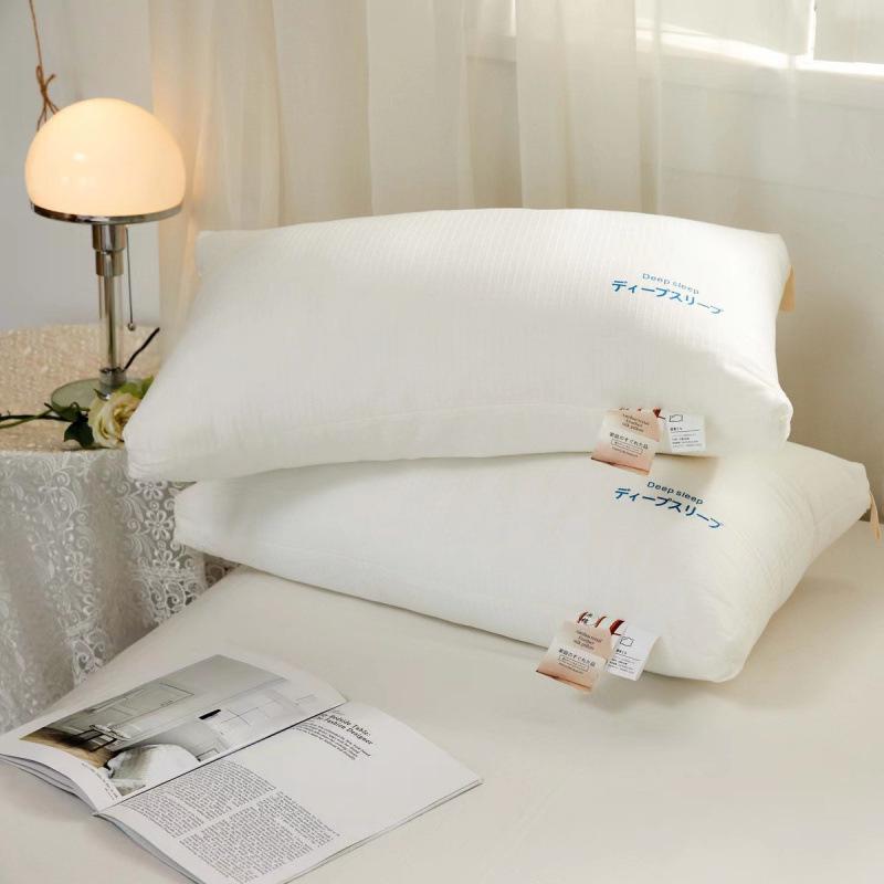 

All-Cotton Japanese Feather Velvet Pillow - Super Soft Adult Pillow Core Low Pillow