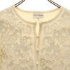 COURREGES Made In Japan Long Sleeve Race Switching Knit Cardigan 38 Ivory Women Used