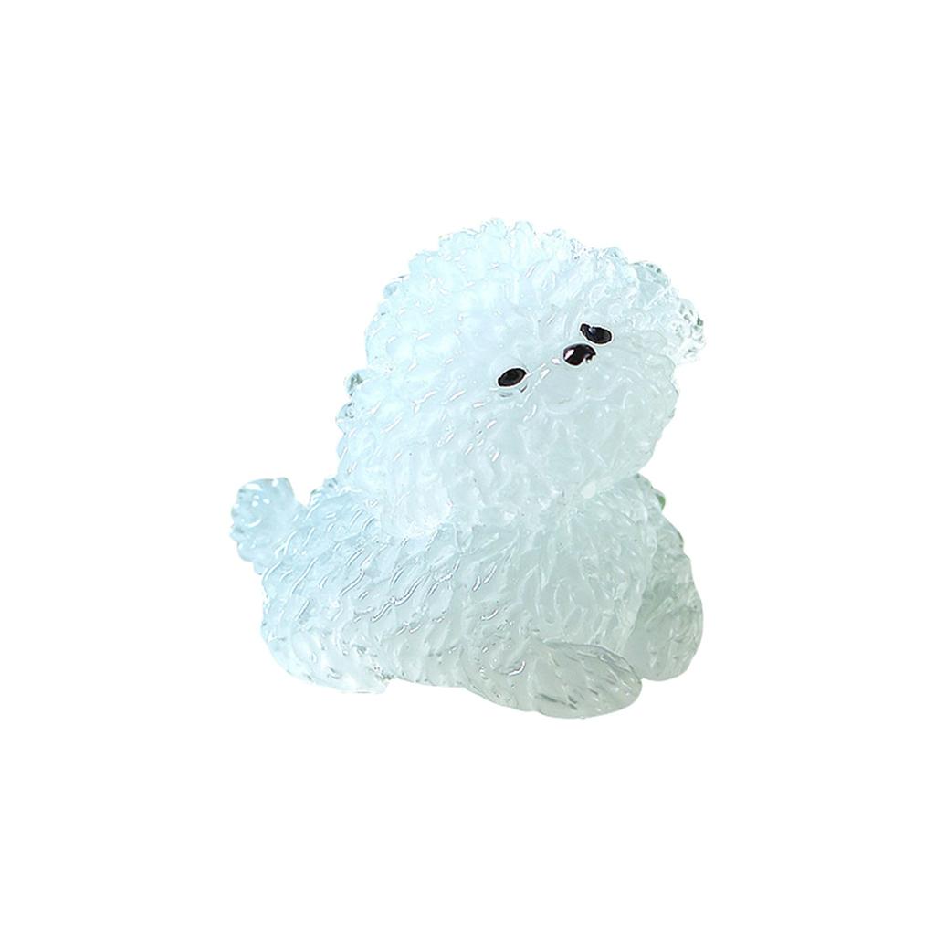 Svítící ve tmě Roztomilé Štěně Mikro Květináč Krajinářský Widget Světlo na Středovou Konzoli Auta Pes Vhodné pro Zahradu Domácí Doplňky DIY Materiál