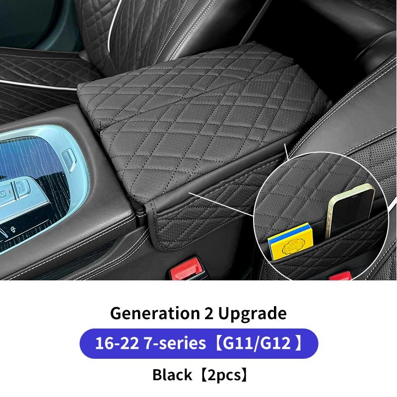 Auto Mittelkonsole Armlehne Schutzhülle Polster PU-Leder Mit Stauraum Für BMW X5 G05 F15 X6 G06 F16 X7 G07 G30 G32 6GT F10 G11