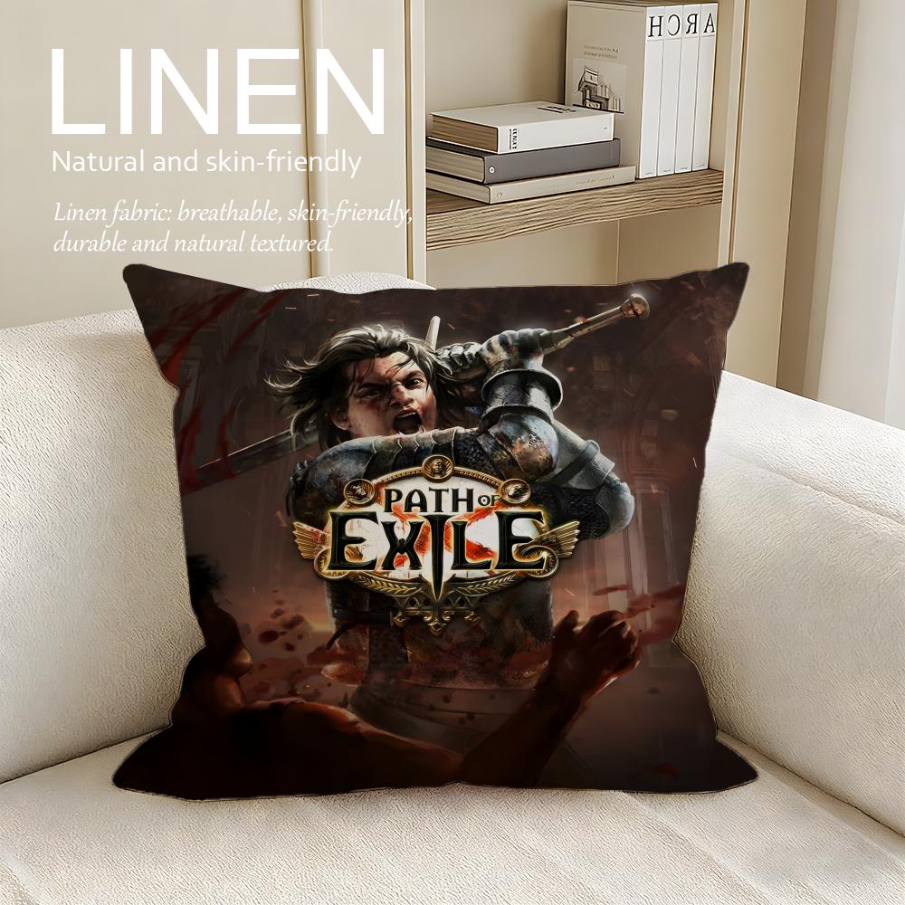 Game Path of Exile Cushion Cover Pillowcase Set Pcs x x Breathable Washable Sofa Cushion Cover