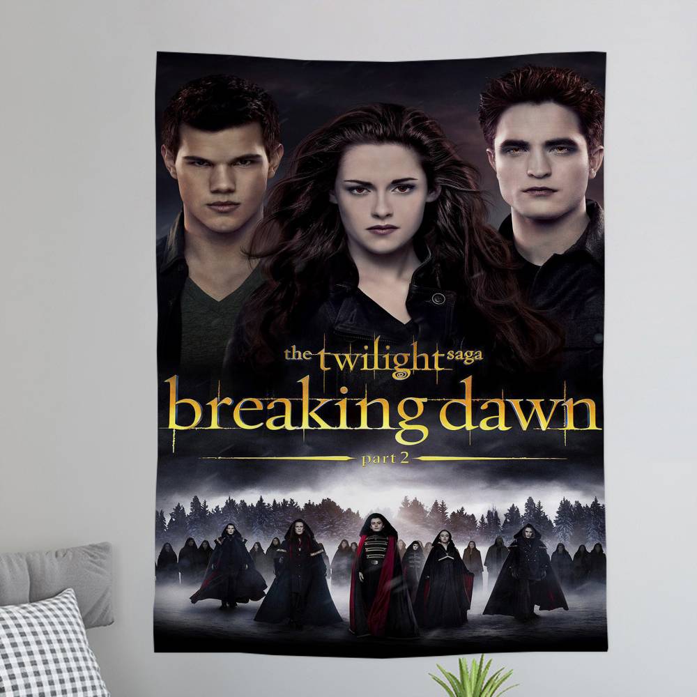 Movie Twilight Tapestry Art Printing Japanese Wall Tapestry Anime Wall Hanging Home Decor