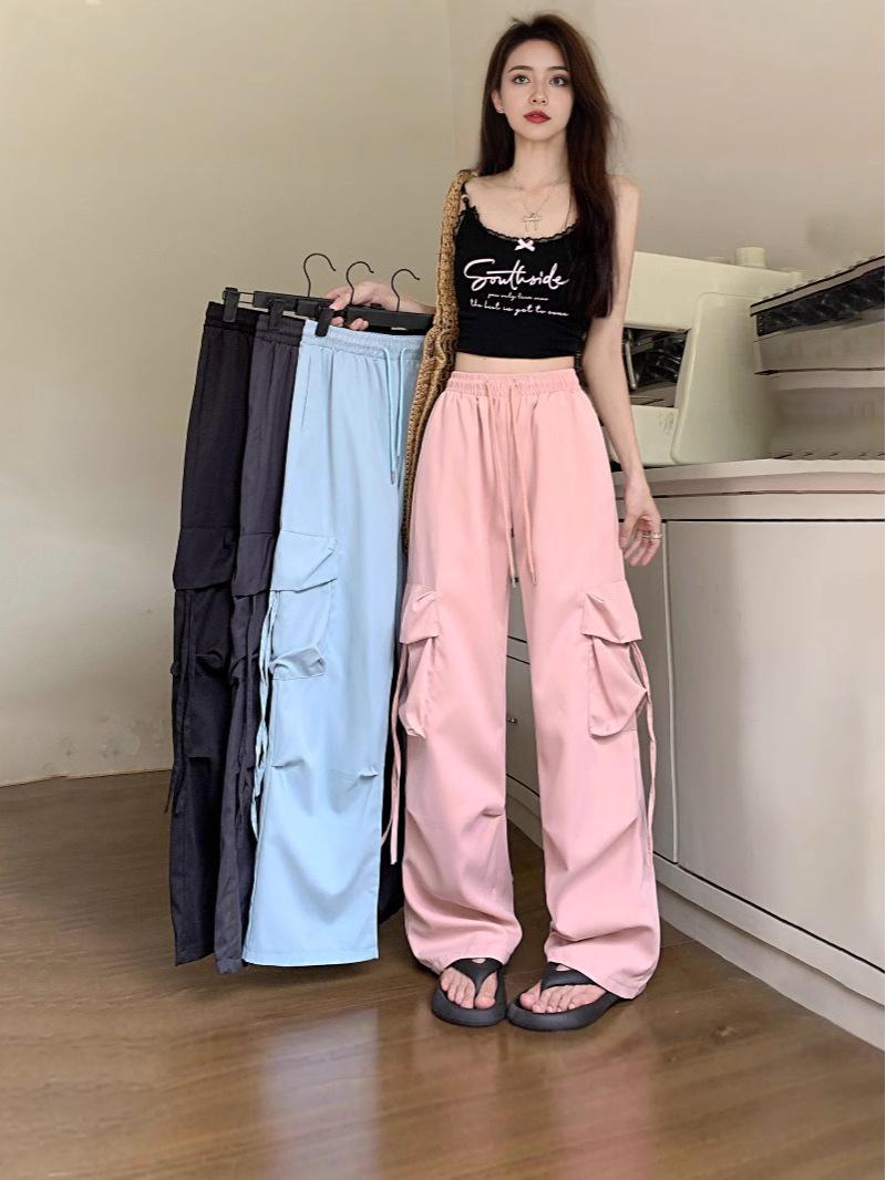 

Unisex Multi-Pocket High-Waisted Cargo Pants - 2024 Fall Streetwear Collection 2XL