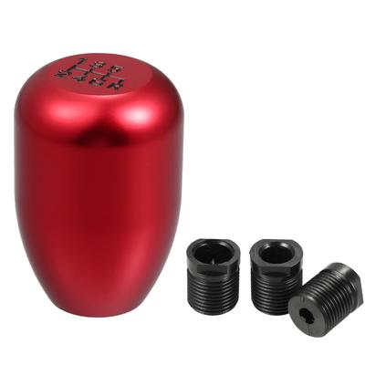 Ein ABSOPRO Auto Schaltknauf Schalthebelgriff Auto Schaltknauf 6 Gang Universal Rot