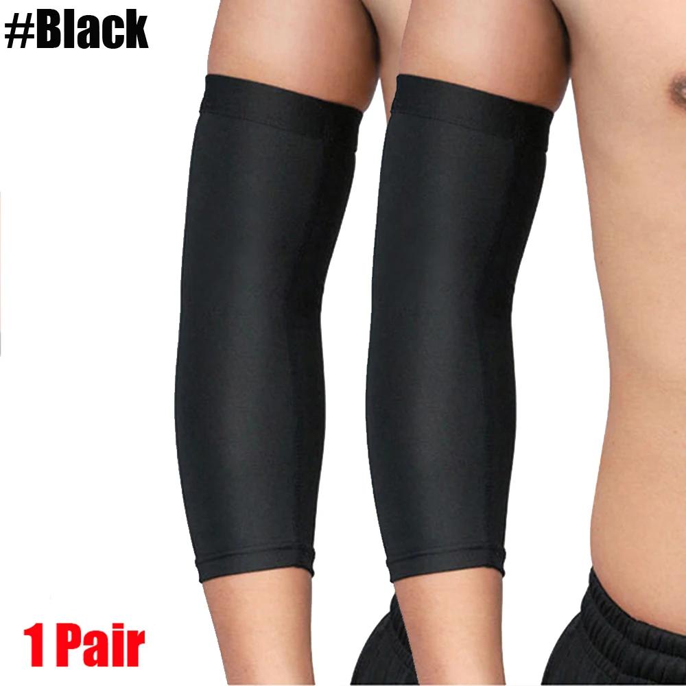 1Pcs Breathable Quick Dry Uv Protection Running Arm Sleeves Basketball Elbow Pad Fitness Armguards Sports Cycling Arm Warmers