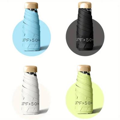 Compact & Fashionable Mini Sun Umbrella, Offers UV Protection - Durable 6-Bone Design, Built To Last with Prime Materials