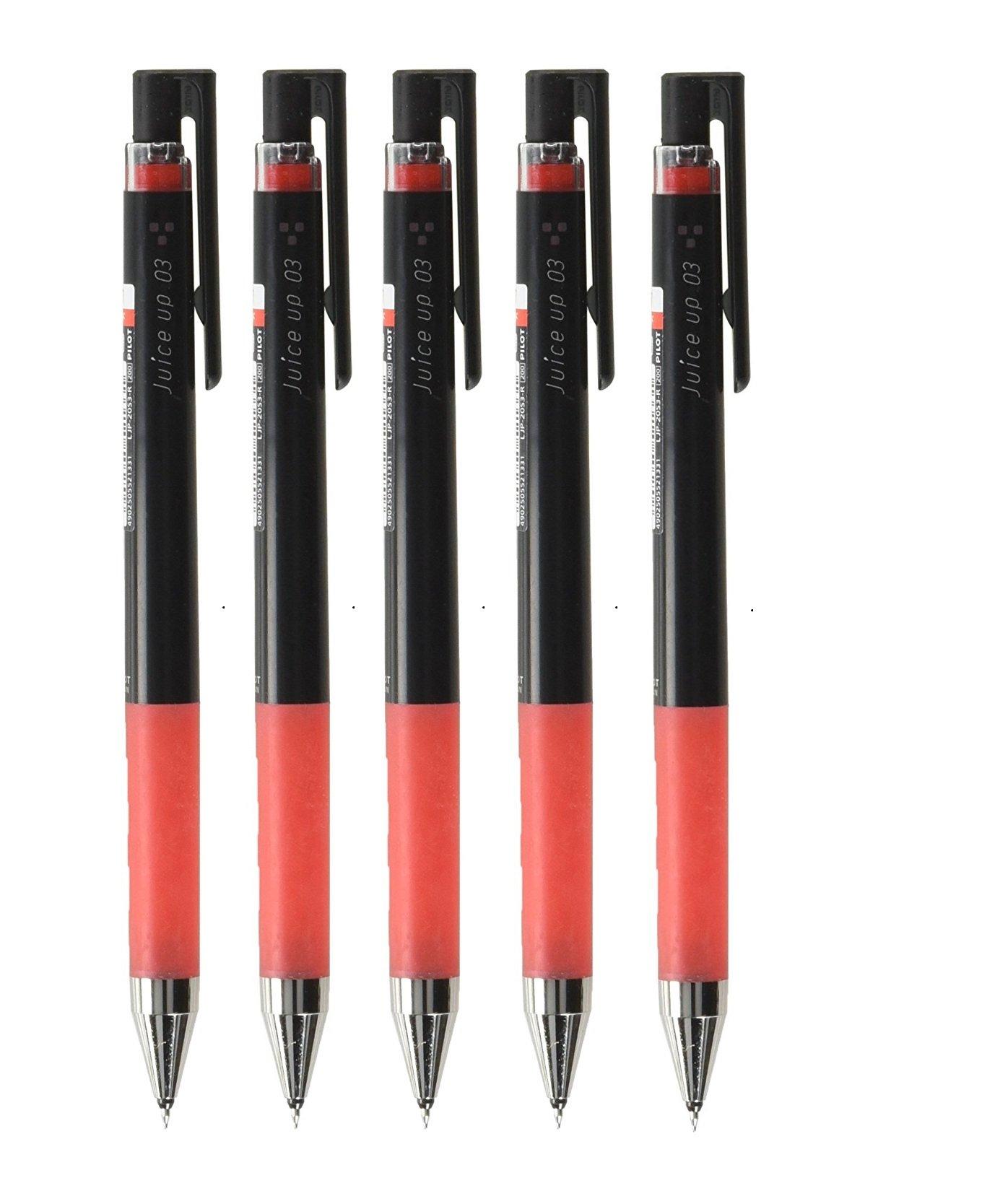Pilot Juice Up Retractable Gel Ink Ballpoint Pen Red 0.3mm (Set of 5) красный