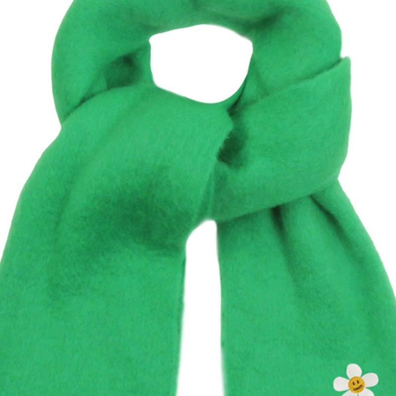 GRAVER [UNISEX] Flower Dot Embroidered Bold Muffler_Green