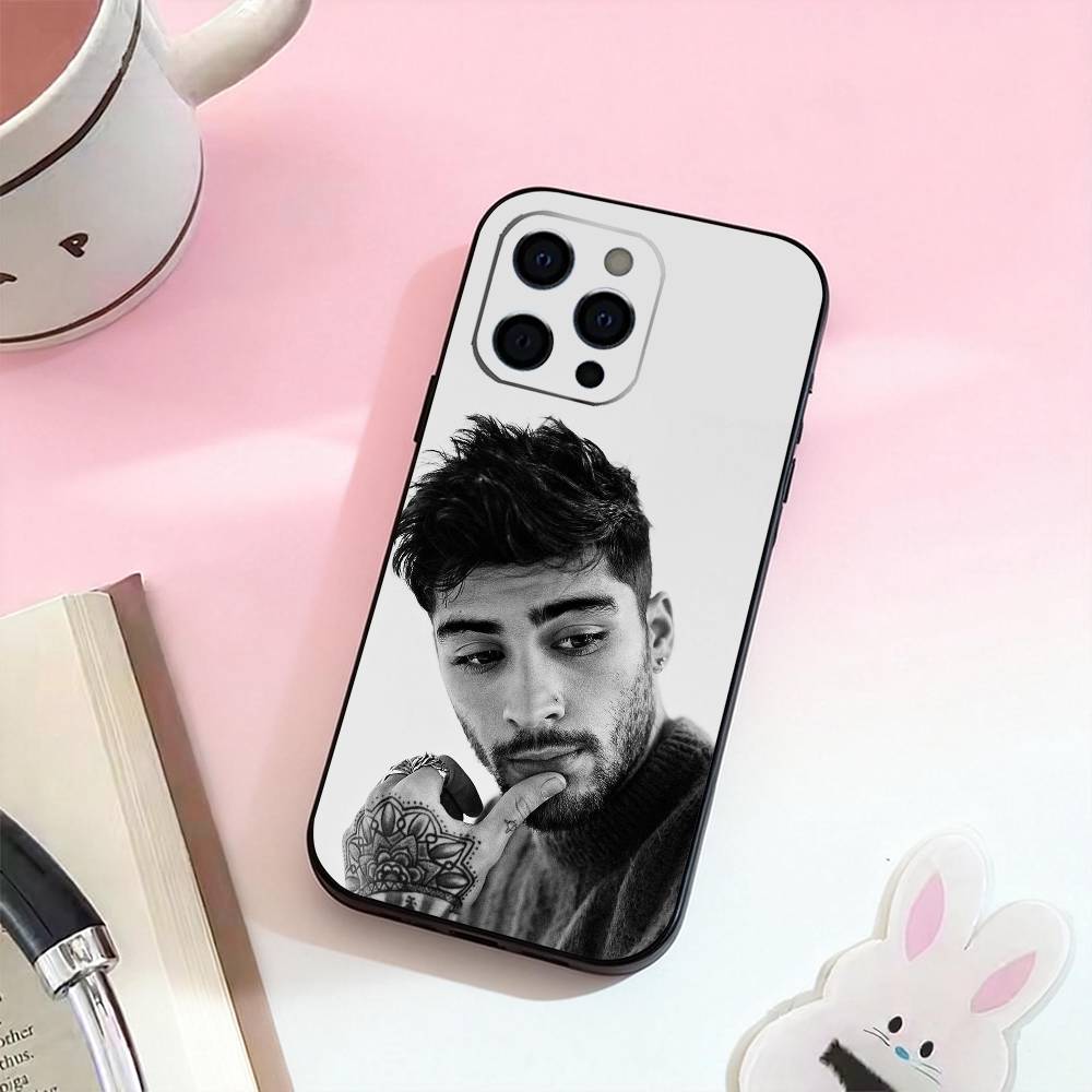 

Hot Singer Z-Zayn Mali Phone Case For iPhone 17,16,15,14,13,12,11 Plus,Pro Max,Soft Silicone Black Cover iPhone13PROMAX