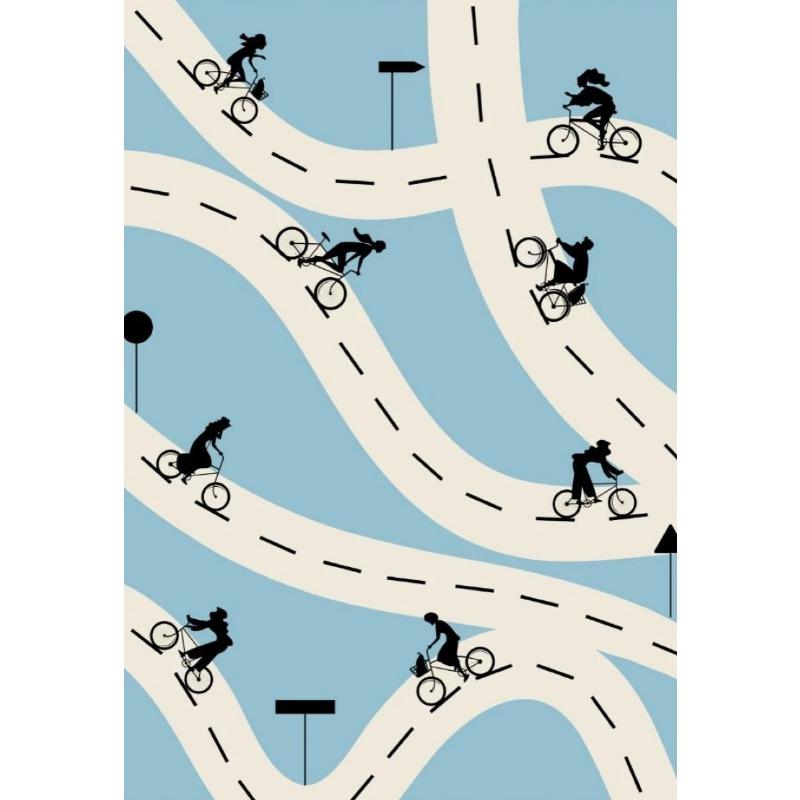 

Vintage Bike Poster Cycling Ski Canvas Painting Wall Art Picture Print Minimalism For Living Room Home Decor Cuadros 21cm×30cm NoFrame
