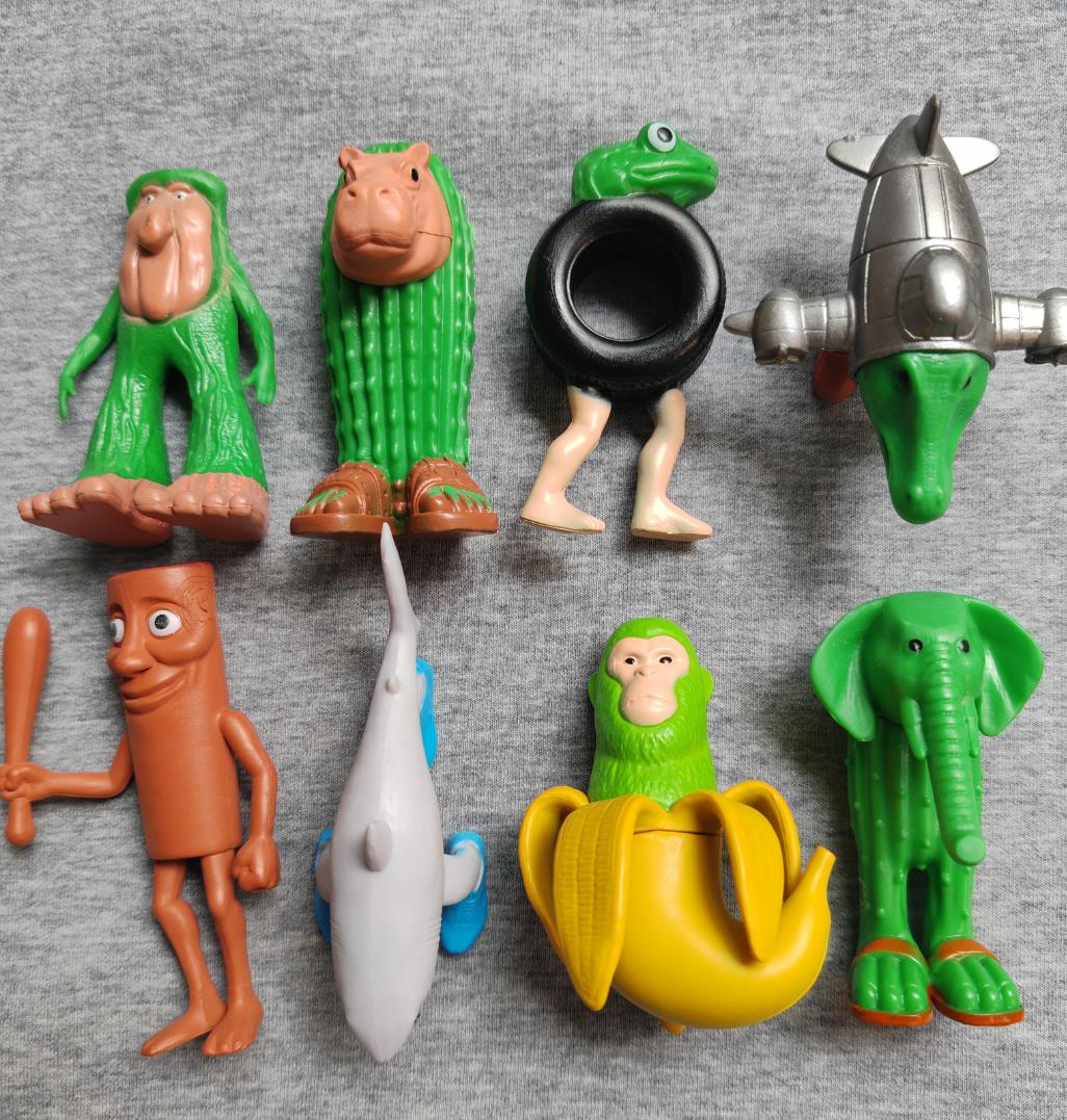 

8 шт. Фигурка Brainrot Tung Sahur Игрушка Tralalero Tralala Фигурки Bombardino Crocodilo Shimpanzini Bananini Модель Декор Кукла Подарок
