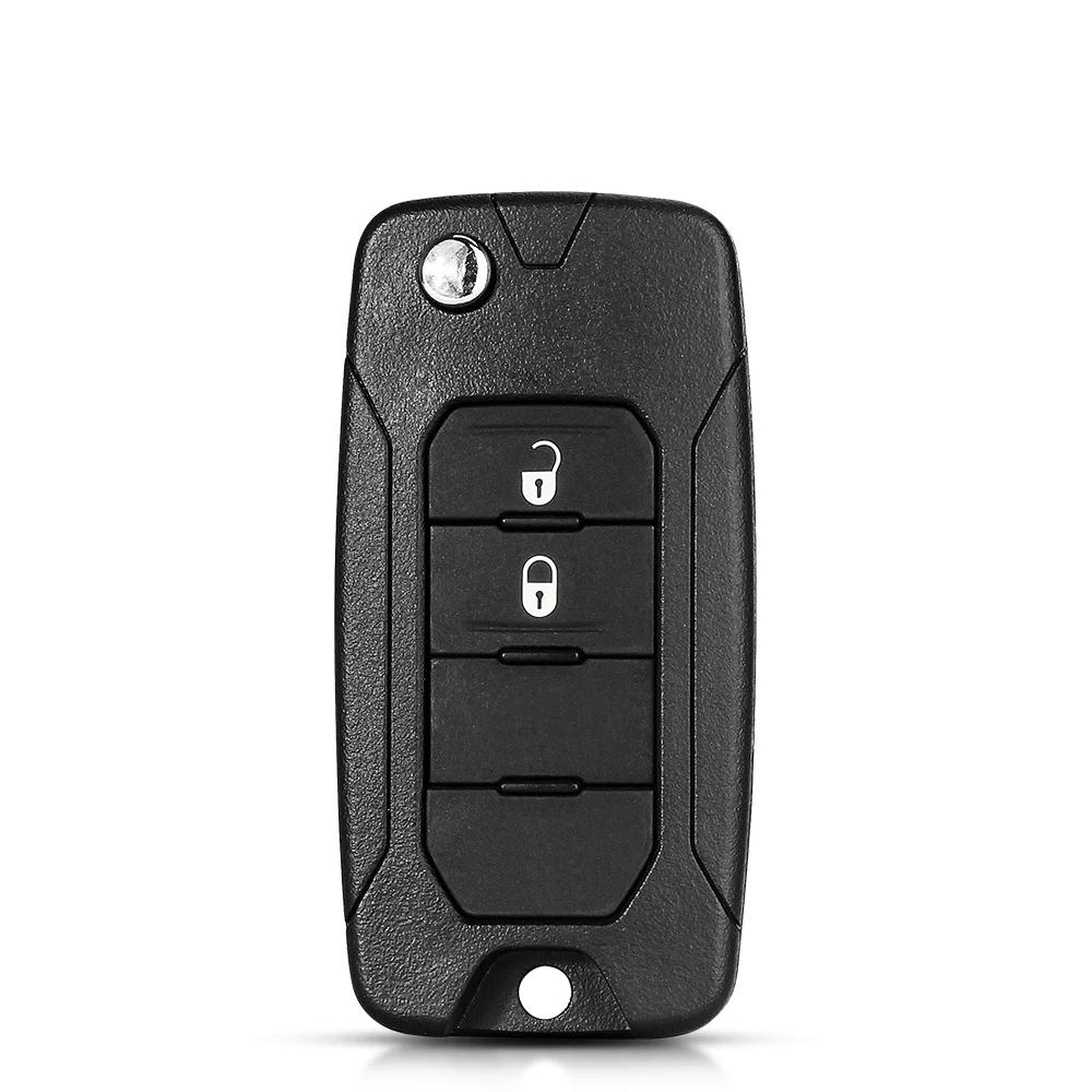 For Jeep Renegade Compass Patriot Liberty - 2/3/4 Buttons Remote Flip Key Shell Remote Car Key Shell Sip22 Blade