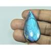 21X44X06MM Natural Purple Spectrolite Labradorite Pear Cabochon Gemstone G-78