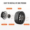 2" 6"x5.3" Wheel Spacers Wheel Adapters 6 Lug Forged Spacer 4 PCS Black