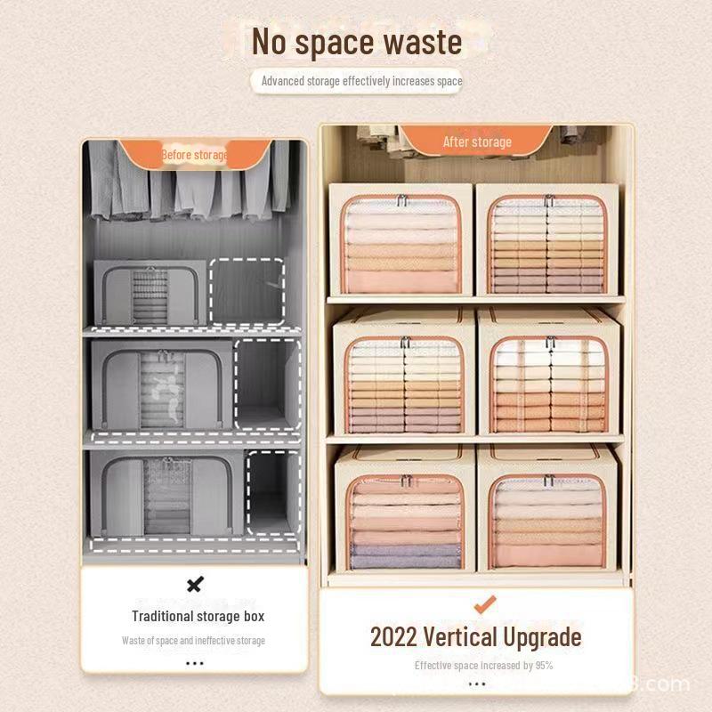 Thickened Fabric Wardrobe Storage Box for Clothes and Pants