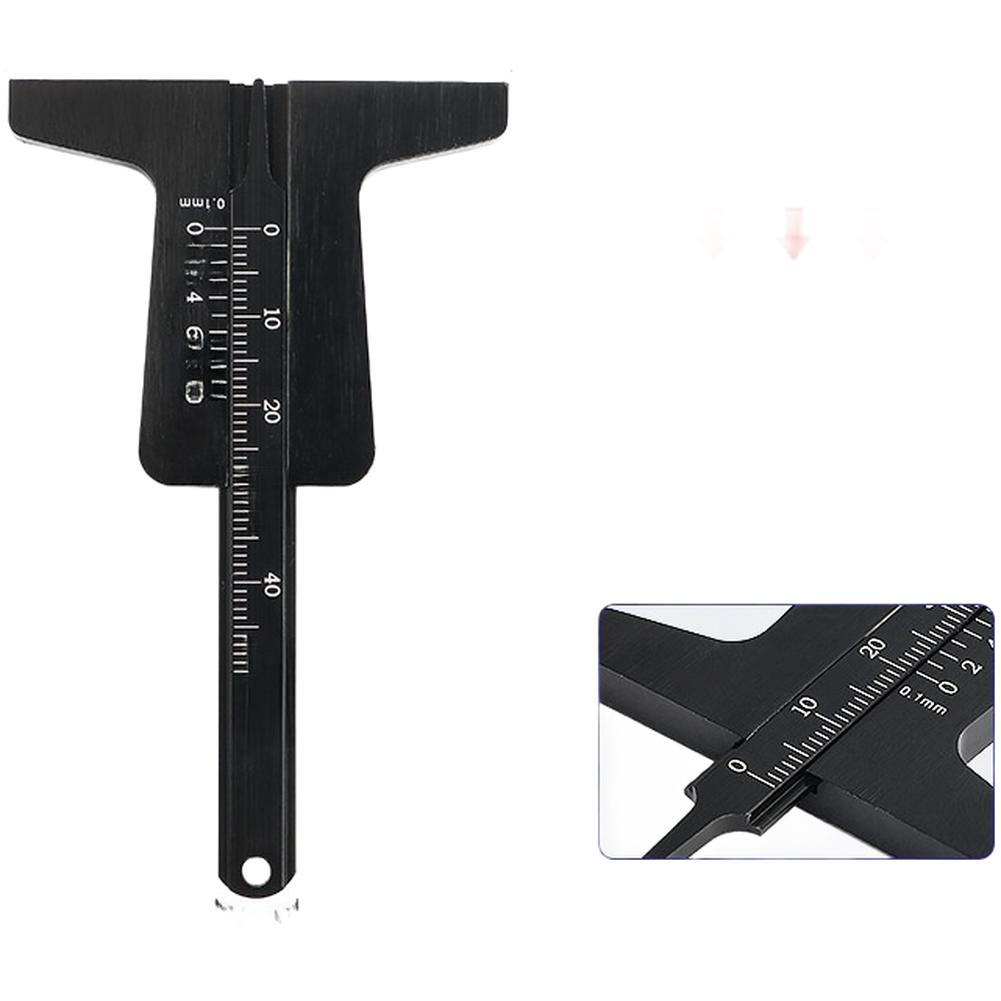 Car Truck Tire Tread Depth Gauge Stainless Steel 0 50mm Measurement Tool For Precise Wear Check Compact Lightweight Build