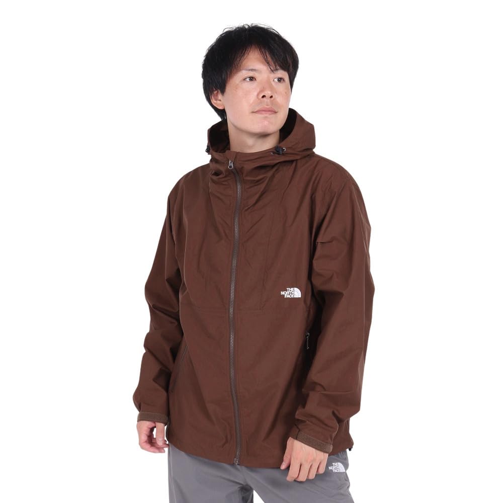 The North Face Lightweight Compact Chicory XL Men's Water-Repellent, Jacket, Coffee,