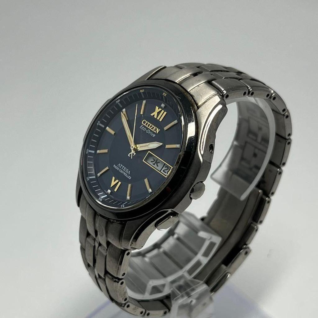 Used Excellent Condition Citizen Attesa H100 Titanium Radio-controlled Solar Rare Item