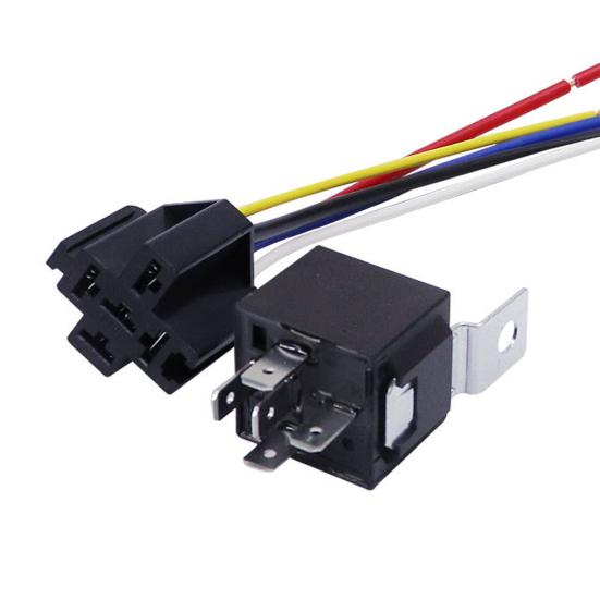 

Универсальное водонепроницаемое автомобильное автомобильное реле JD1914 12/24 В 5-контактное автоматическое реле с розеткой 12V