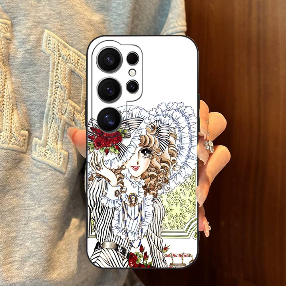 Rose Of V-Versailles Lady Oscar Phone Case For Samsung S 24 Fe 25 Ultra Plus 20 Lite 21 30 22 23 24 22 Ultra 5G Fundas