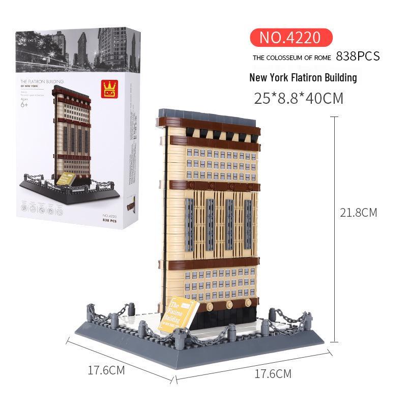 Wange 5218 Yellow Crane Tower Model - Free Shipping & Educational Building Blocks