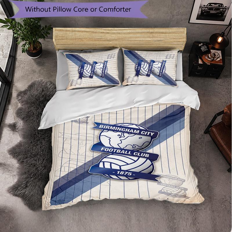 Biancheria da letto a tema Birmingham City Set 3 Pezzi Copripiumino Biancheria da letto Decorativa Per Camera Adolescenti Decorazione Casa