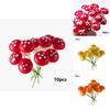 Vibrant Mini Colorful Mushroom Ornaments For Enchanting Dollhouse Garden Decor