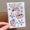 Acrylic Rhinestone Sticker Set: Heart, Crown, Butterfly, Moon, Animal Designs