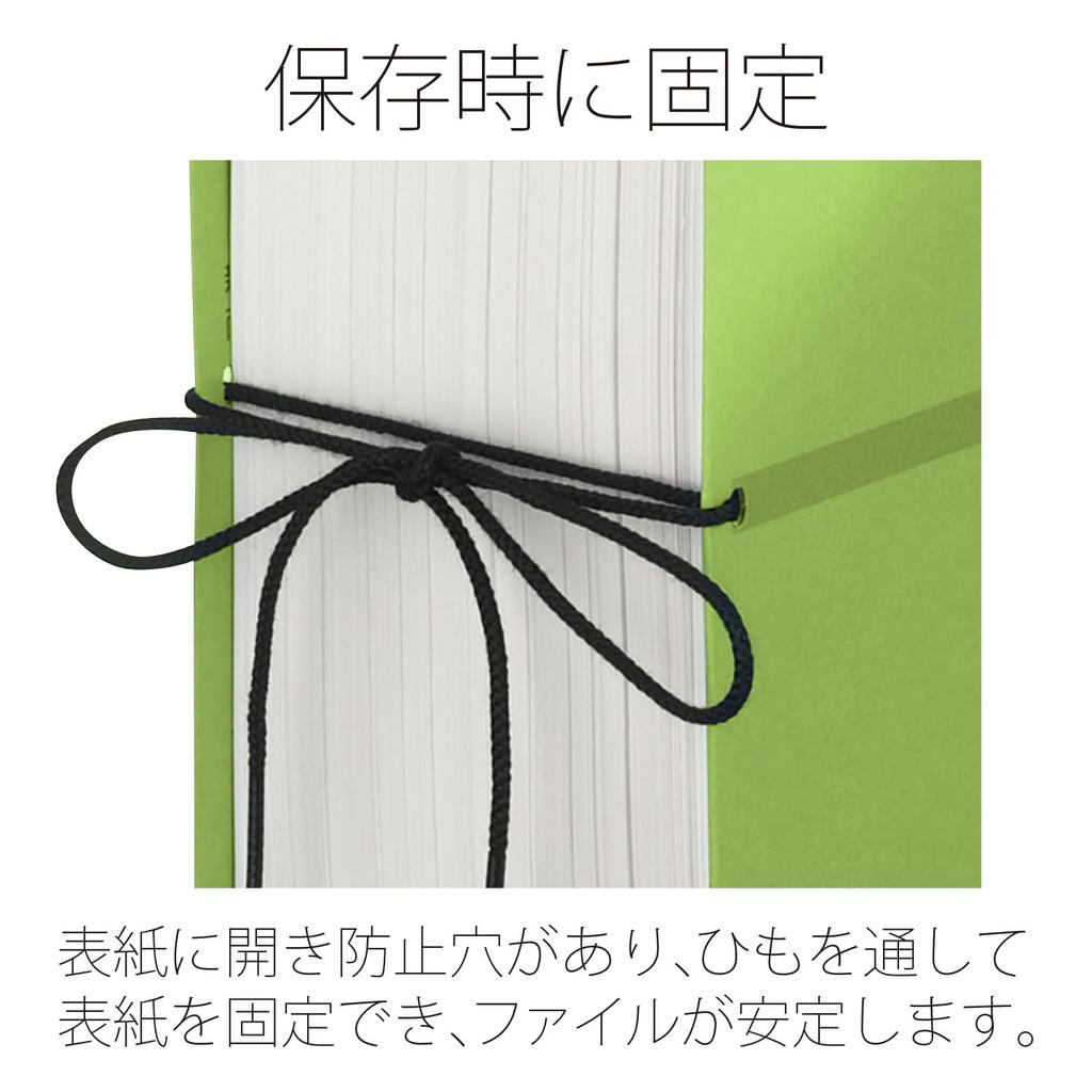 Plus Flat File Expandable Binding String Type Replacement 10 X 10 A4, Spine, Senobas, / Cover, Green, Pieces, FL-023SH, 89-139
