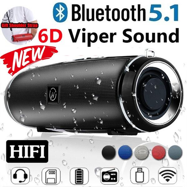 

Водонепроницаемая наружная HIFI колонка, беспроводной Bluetooth-динамик, сабвуфер, звуковая коробка, поддержка FM-радио