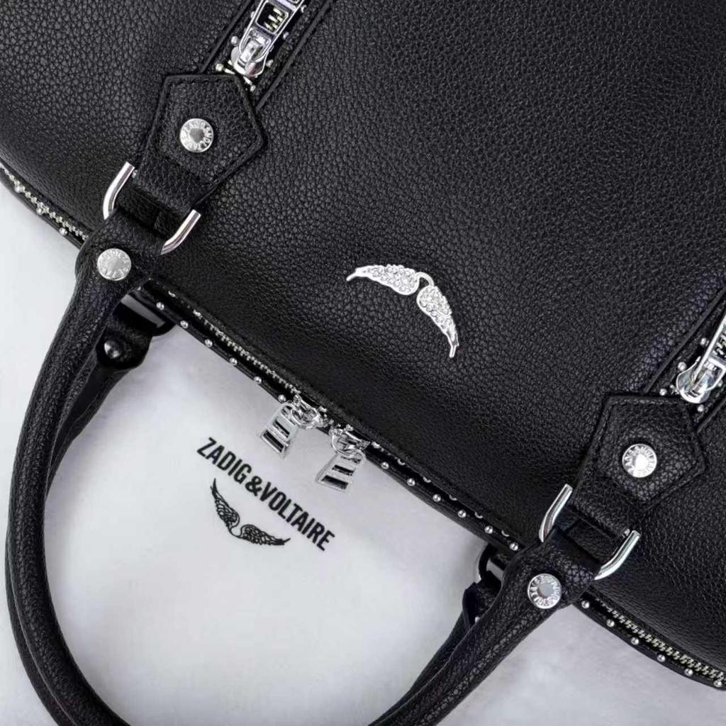 2025 ZV Fashion Women's Studded Boston Crossbody Handbag