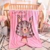 Factory direct sales wholesale foreign trade double-layer cartoon flannel children's blanket gifts flannel blanket afternoon leisure blanket