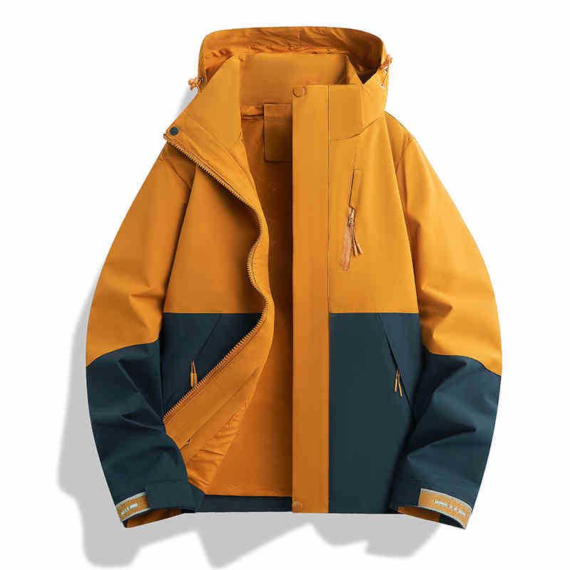 

Ветровка унисекс Woodpecker 2025: Водонепроницаемая, Солнцезащитная, Куртка 3-в-1 для альпинизма на весну/осень 5XL