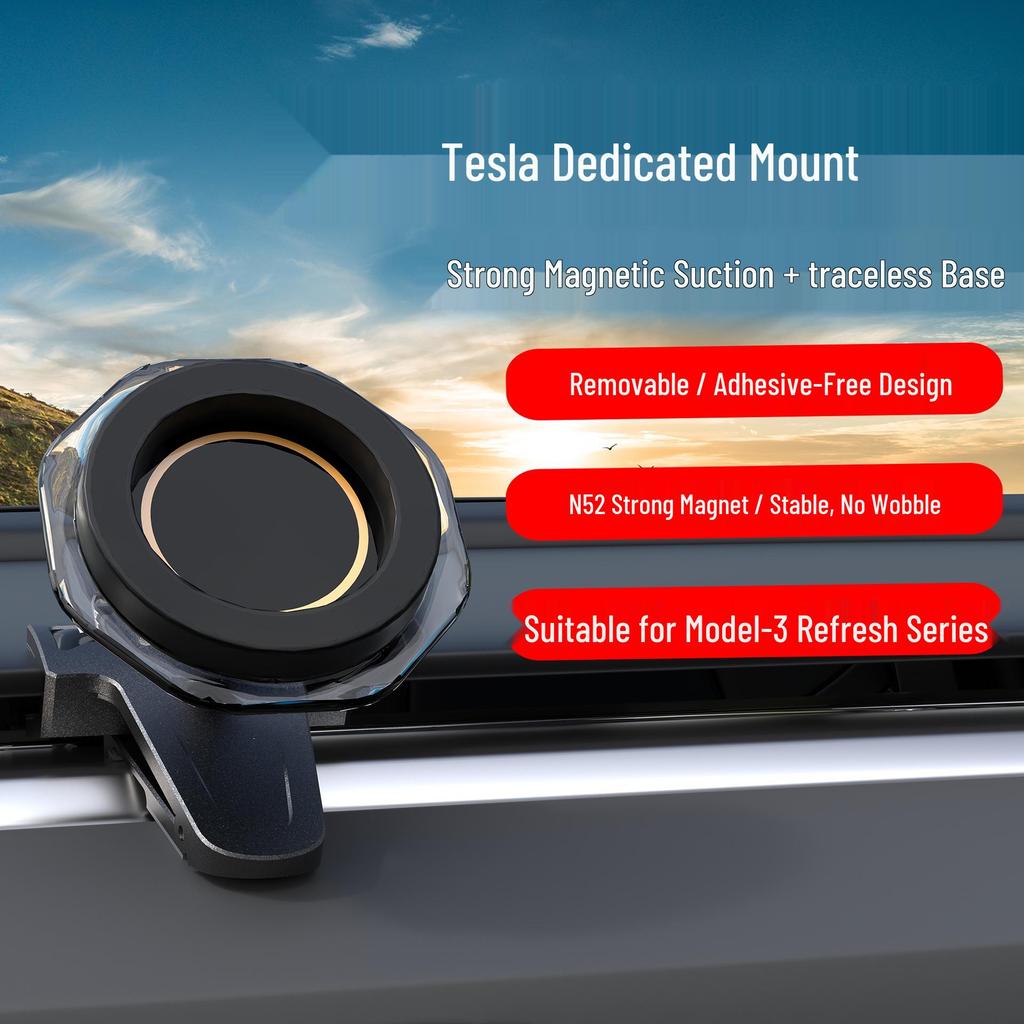 2025 Tesla Phone Magnetic Mount for Refurbished Model 3