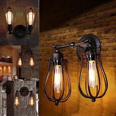 Modern Retro Vintage Industrial Wall Mounted Light Rustic Sconce Lamp Fixture