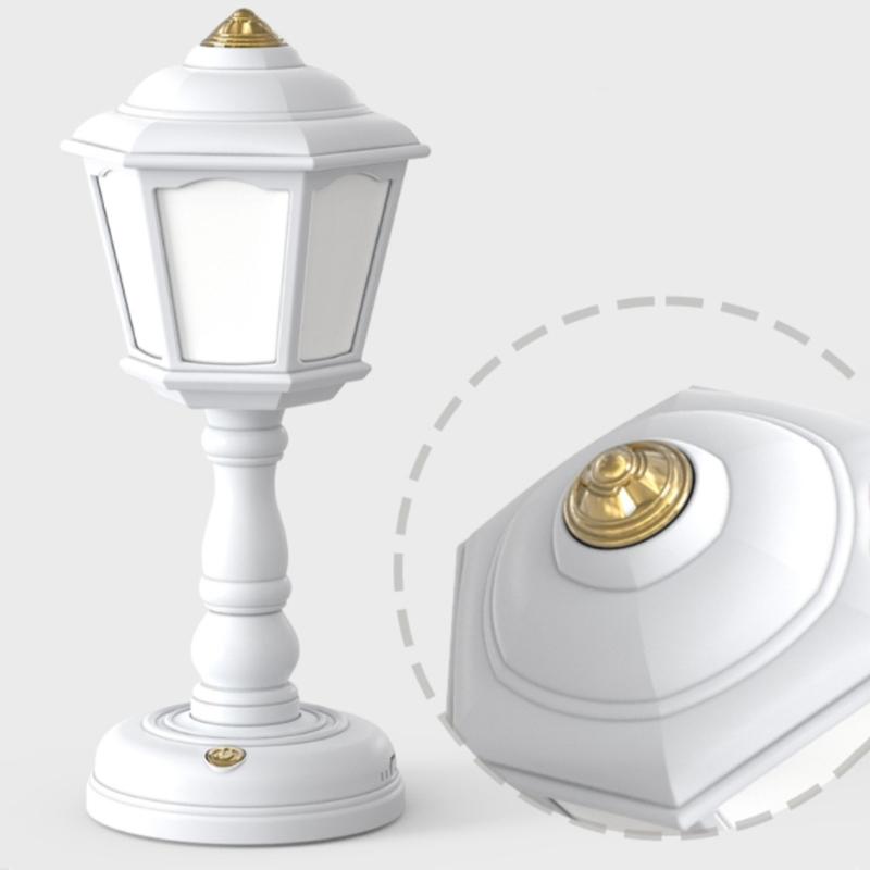 Desk Decor Retro Lamp USB Charging Table Lamp Mini Street Lamps Design Night Lights Touch-Dimmable Bedside Desk Light