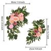 Wedding Arch Flowers Fake Rose Home Decor Garland Decorative Silk Flowers for Wedding Arch for Arbor Party Farmhouse Door Wall