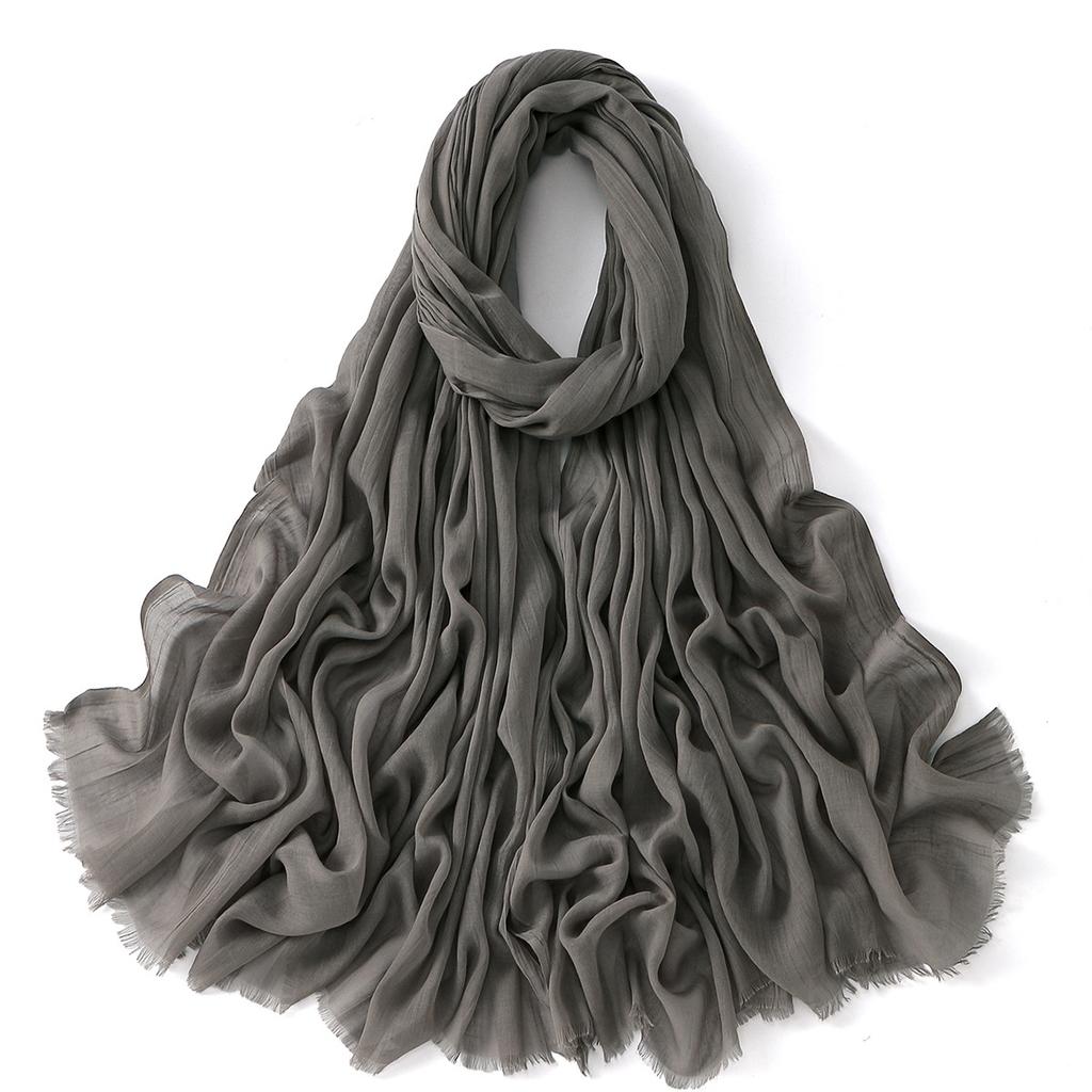 Resistant Fabric Easy To Carry Non-Slip Full Coverage Formal Muslim Hijab For Women Elegant Headscarf Full Coverage Event