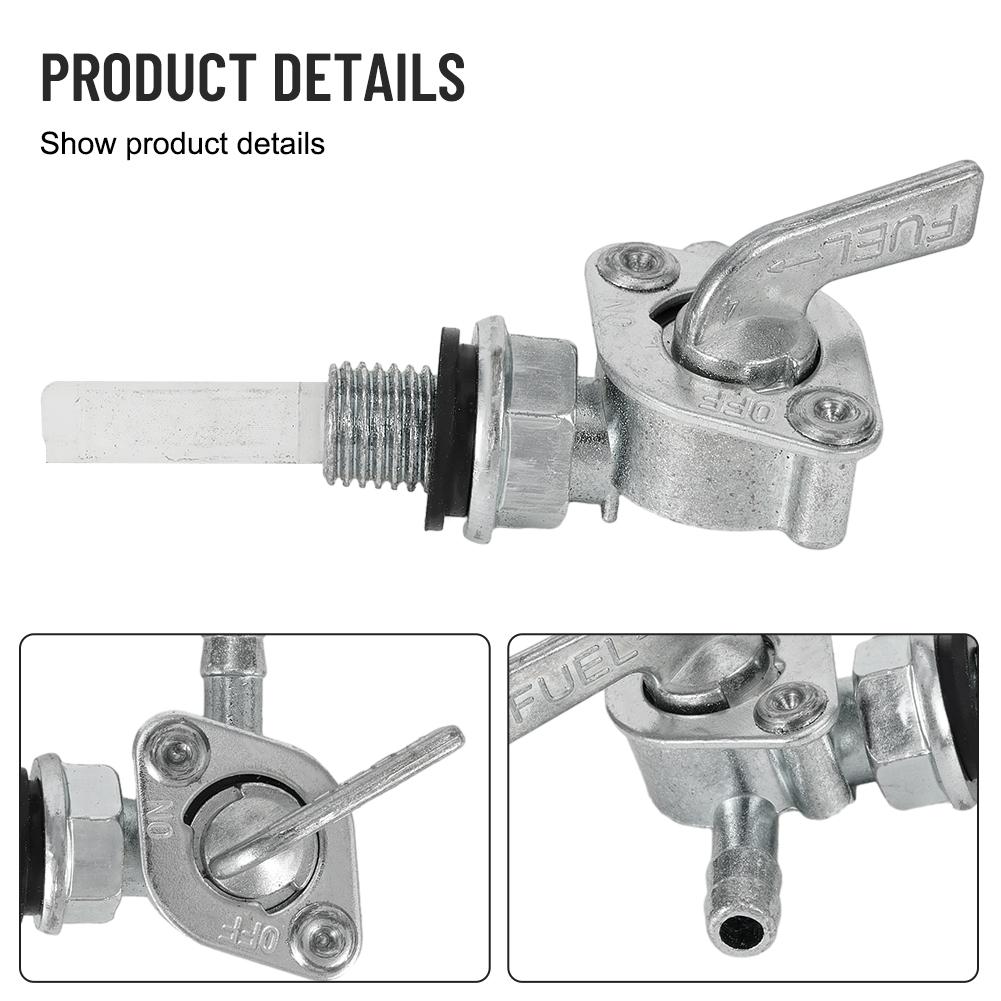 Brand New High Quality Switch Valve Fuel Parts Replacement 1/4inch Hose Stainless Steel 1PCS 90 Degree Accessories