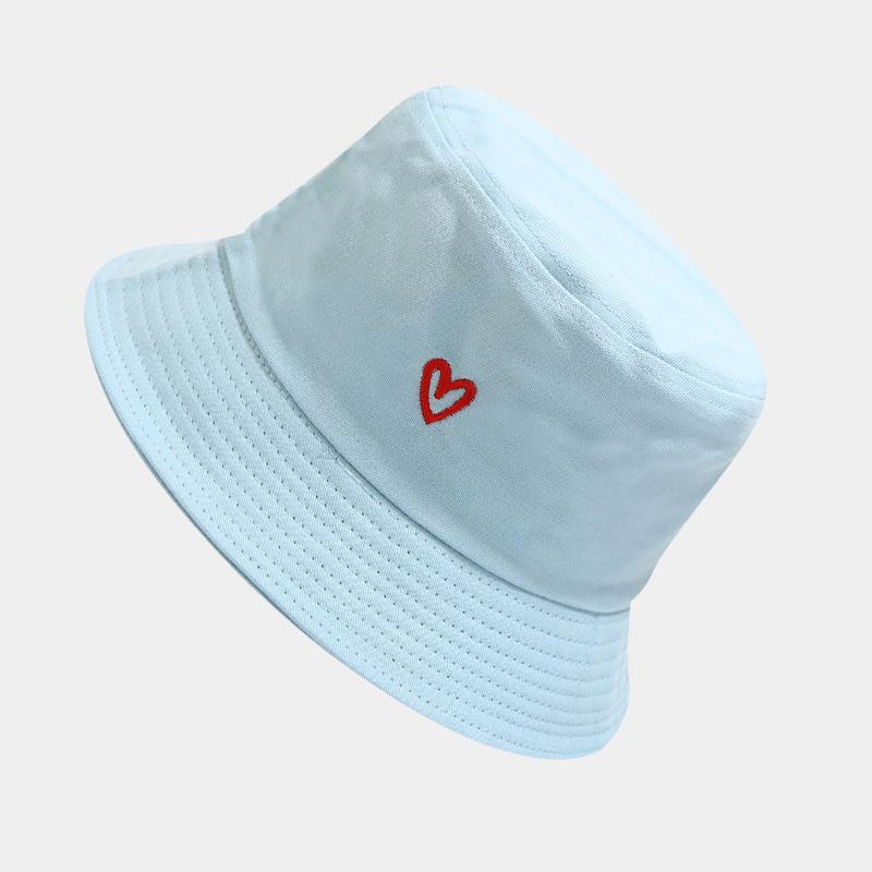 Love Embroidery Cotton Bucket Hat For Men And Women Beach, Golf, Fishing - Fun Outdoor Vacation Summe Cap