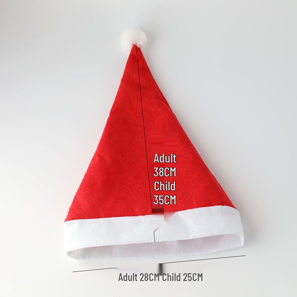 2025 Nejprodávanější červená čepice Santa Clause pro dospělé a děti – Netkaná textilie Vánoční party dekorace