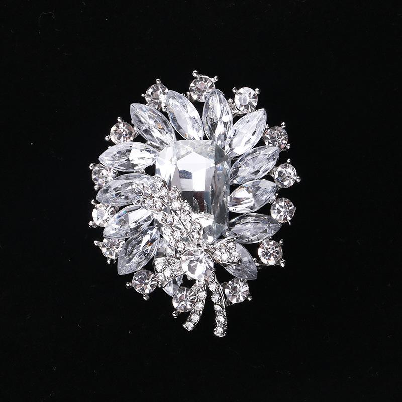 Legierung Mode Kreative Persönlichkeit Kristallglas Brosche Brosche Brosche Damen Kleidung Zubehör