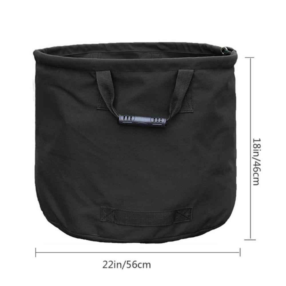 

Heavy-duty Garden Leaf Storage Bag Reinforced Waterproof Canvas Storage Bag Garden Clean-up чёрный