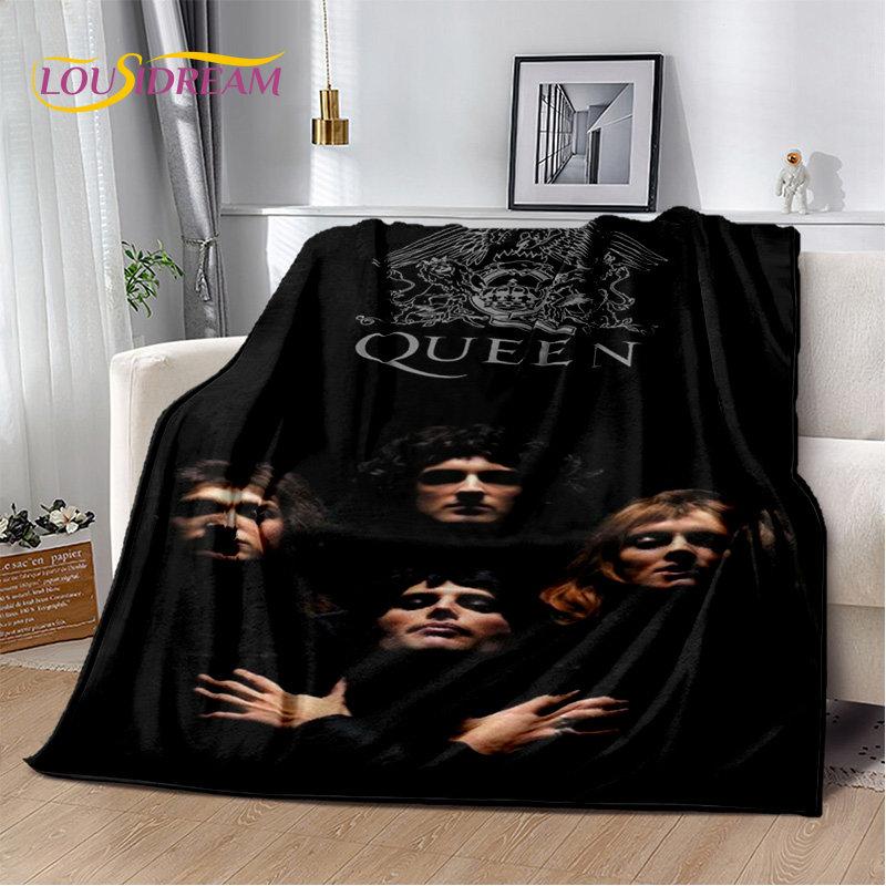 Freddie Mercury Queen-Rock-Band Soft Plush Blanket,Flannel Blanket Throw Blanket for Living Room Bedroom Bed Sofa Picnic Cover