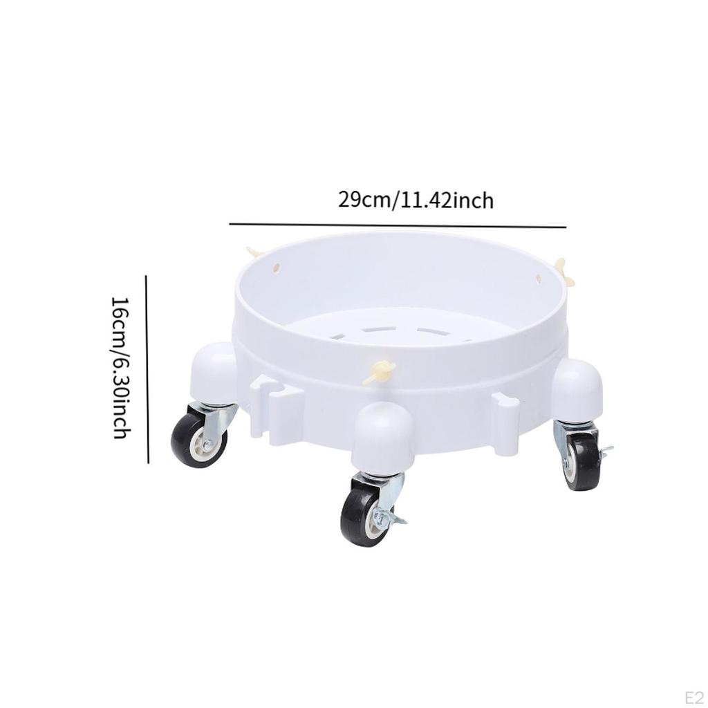 Car Wash Bucket Dolly with 5 Roll Casters Premium Pail Stand Multifunctional Easy to Transport