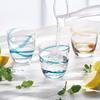 Toyo Sasaki Glass CORROT Cross 10084 Made in (Amber) [Handmade Glass, Japan, 280ml]