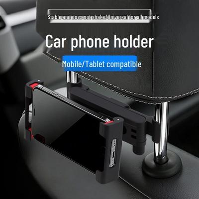 Universal Car Headrest Mount: Multi-functional, Retractable Phone & Tablet Holder