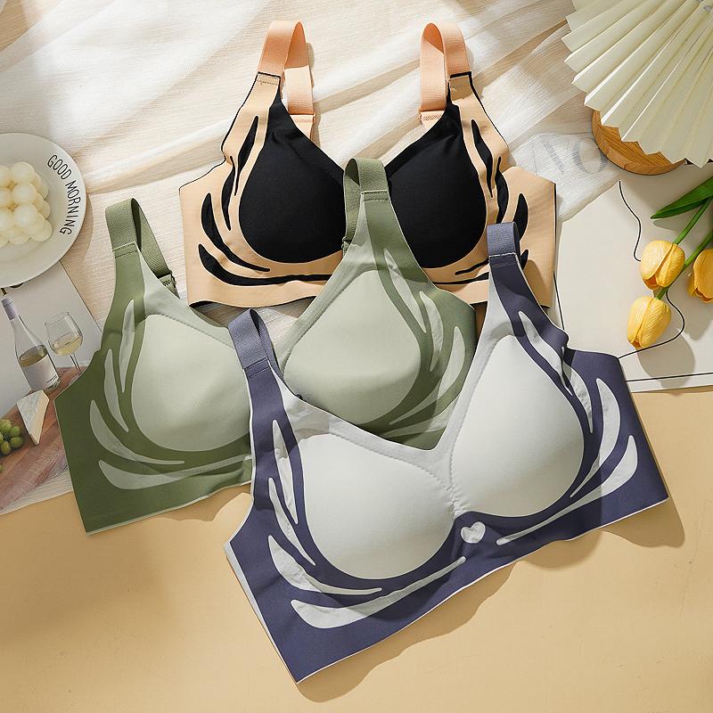 Sutien Femei Fără Cusături Fără Inel de Oțel Ridicare Sutien Confortabil Lenjerie Sutien Push-Up