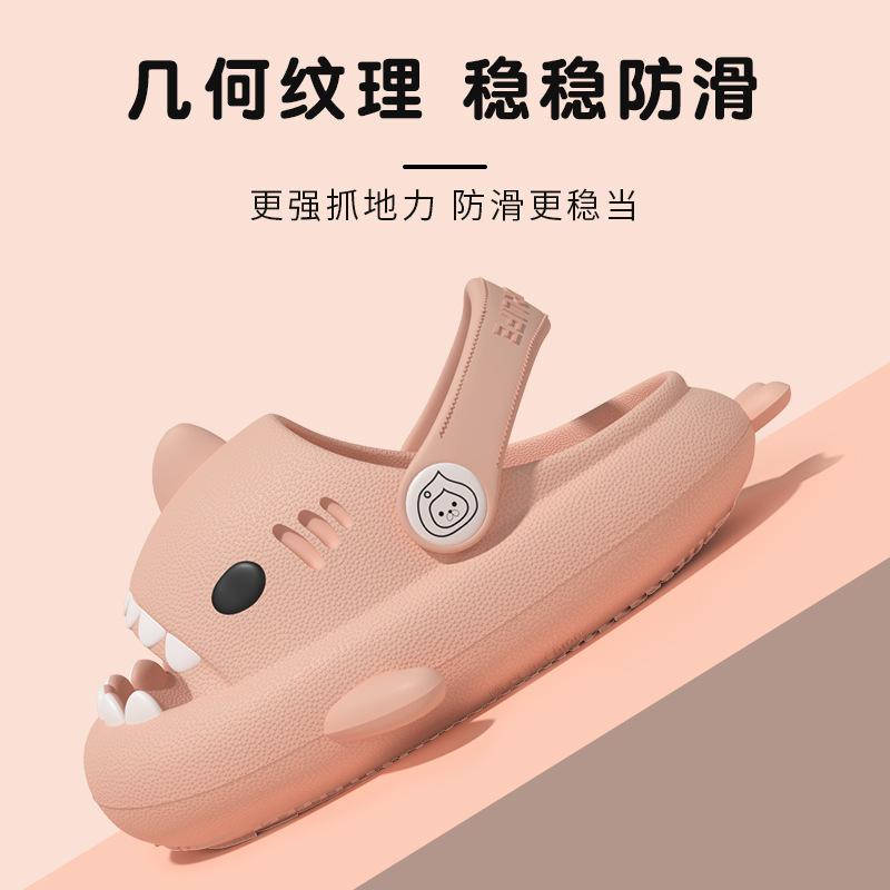 Ciabatte Bambini Squalo Infradito Suola Morbida Pantofola Cartone Animato Donna Uomo Sandalo da Bagno EVA Antiscivolo Scarpe Bambini Sandali